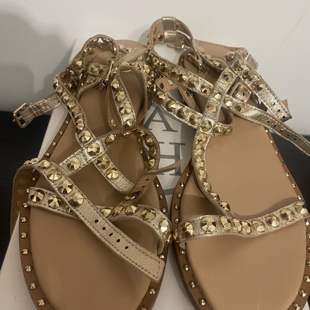 Ash Gold Studded Women's Sandals